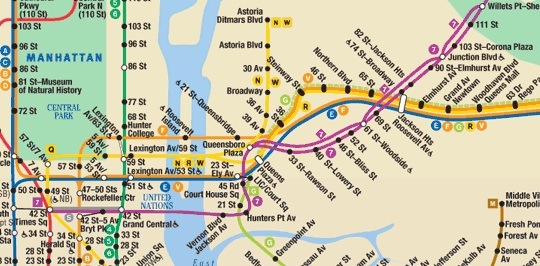 NYC subway map