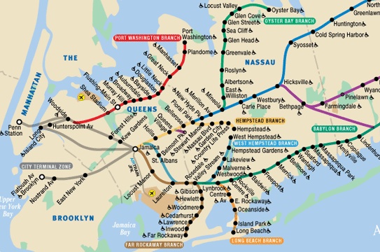 LIRR map